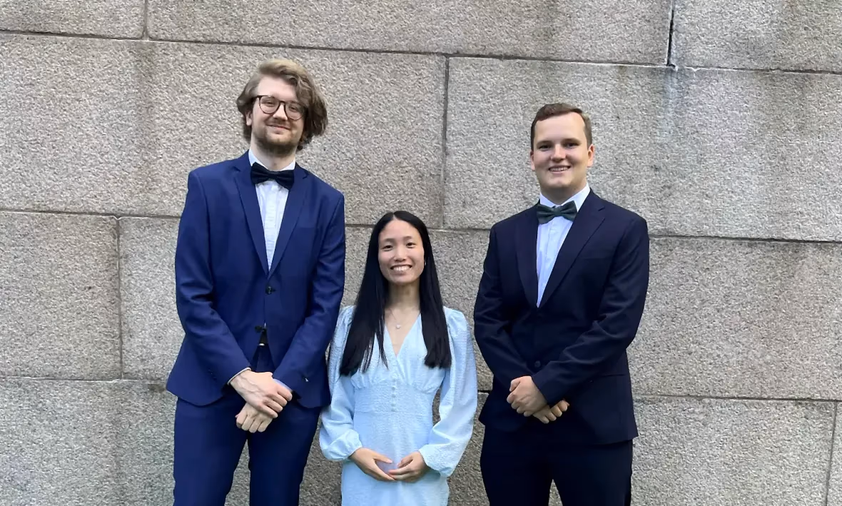 Lorentzo-teamet: William Johansson, Ling Svahn och Erik Lidbom